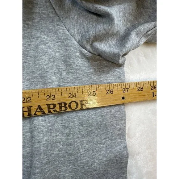 NWT Adidas Grey Heather Feel Cozy Pullover Fleece Hoodie Sz 2XLT Kangaroo Pocket - Picture 7 of 10